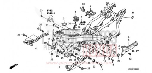 CARROSSERIE DE CHASSIS GL1800A5 de 2005